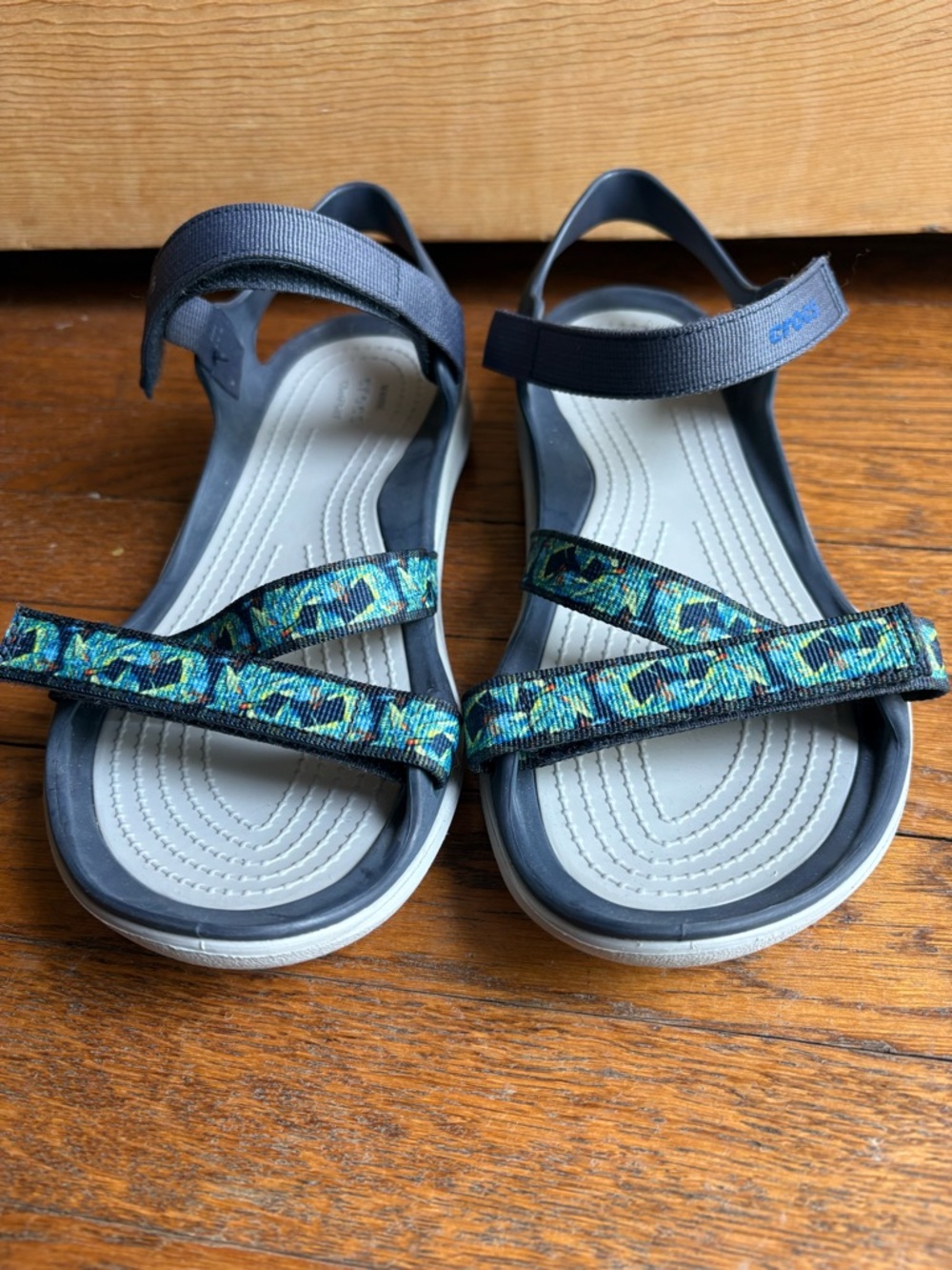 Crocs Swiftwater Sandals Navy Blue size 7